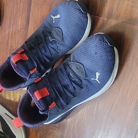 Puma cell kids shoes size 7c color blue white red - Picture 7 of 7